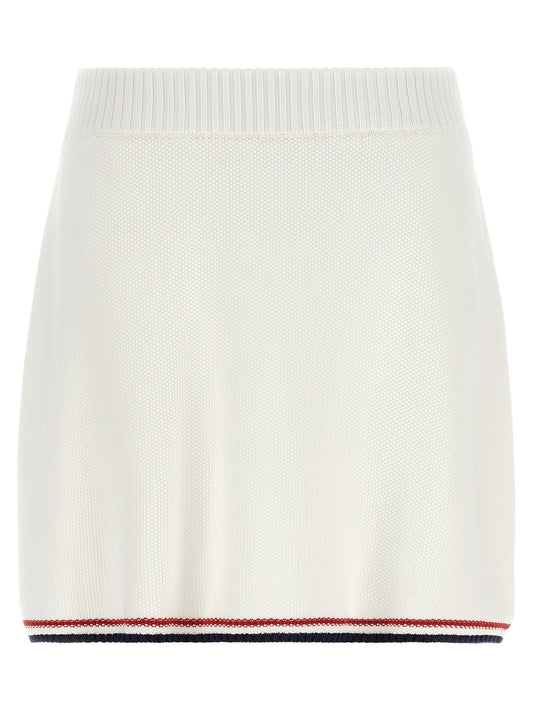 Brunello Cucinelli Weißer Baumwoll-Maxirock