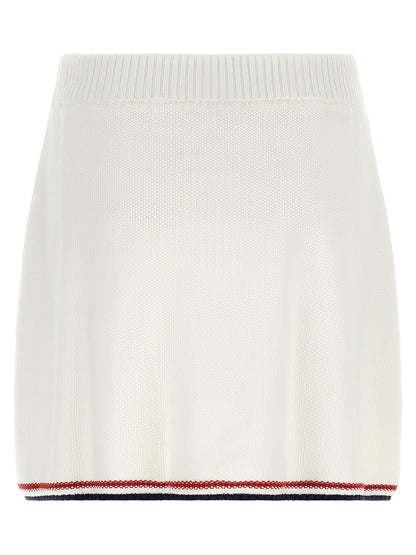 Brunello Cucinelli Weißer Baumwoll-Maxirock