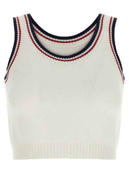 Brunello Cucinelli Weißes Baumwoll-Top