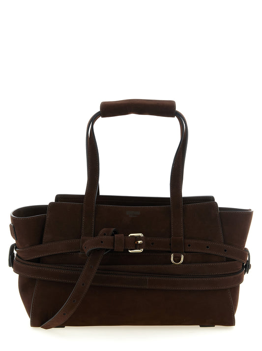 Moschino Braune Kalbsleder-Handtasche