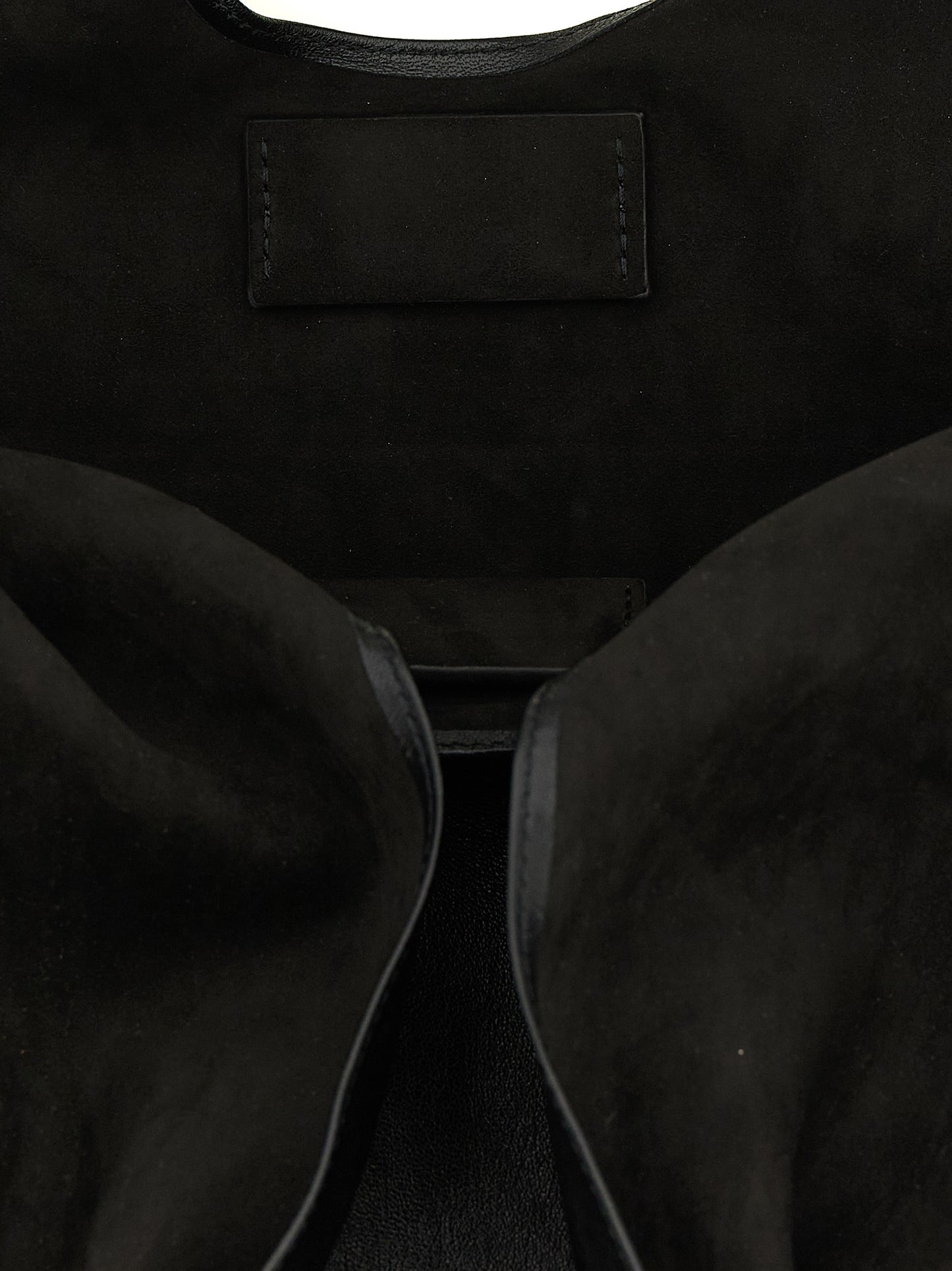 Maison Margiela Schwarze Lammleder-Schultertasche