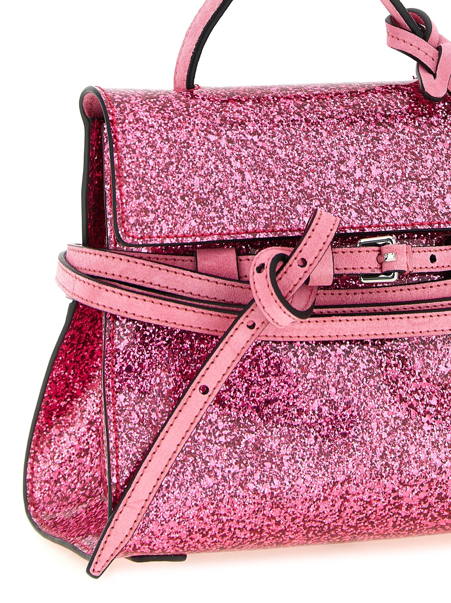 Moschino Multicolor Leder Handtasche