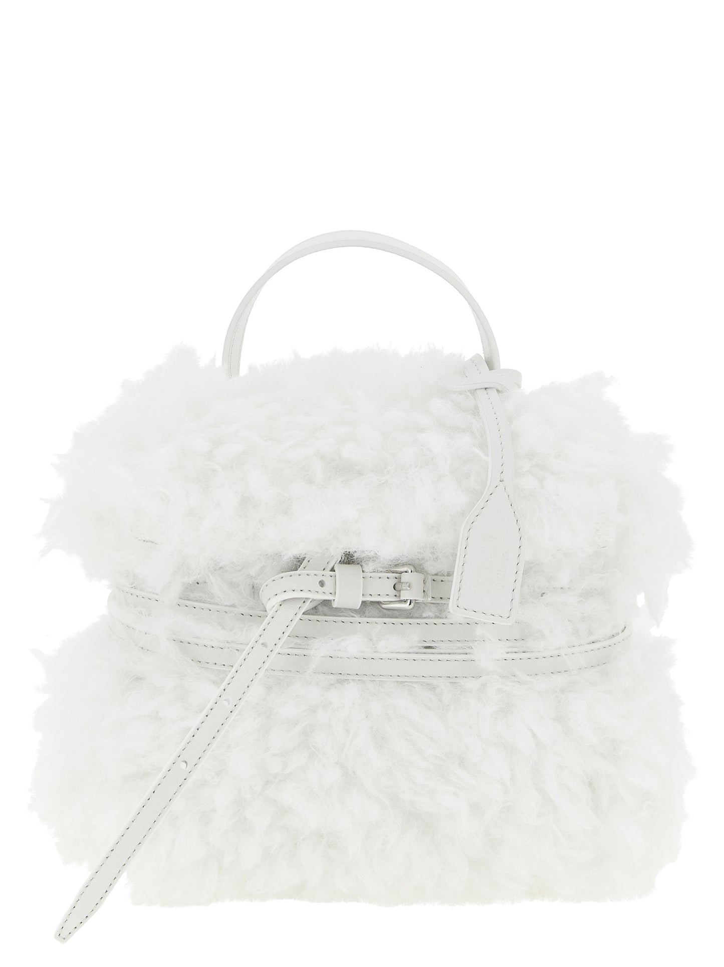 Moschino Weiße Ledertasche
