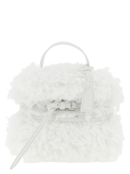 Moschino Weiße Ledertasche