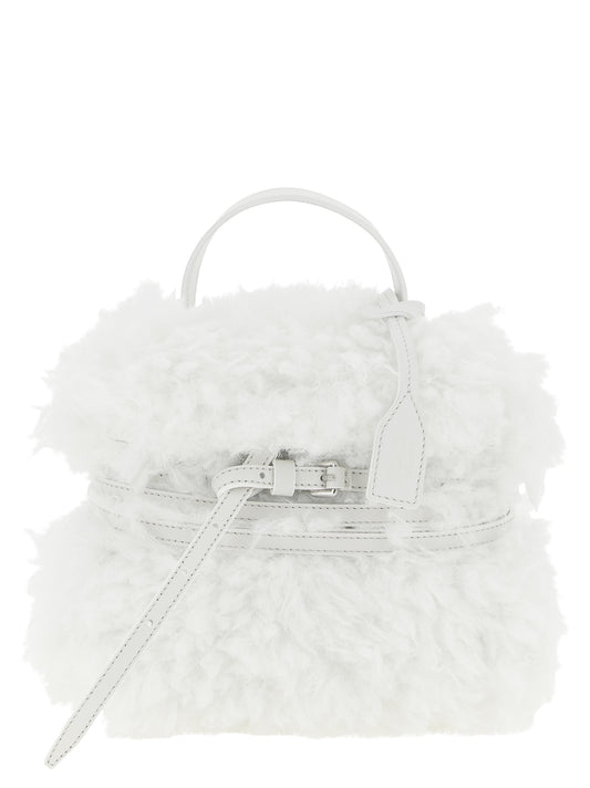 Moschino Weiße Ledertasche