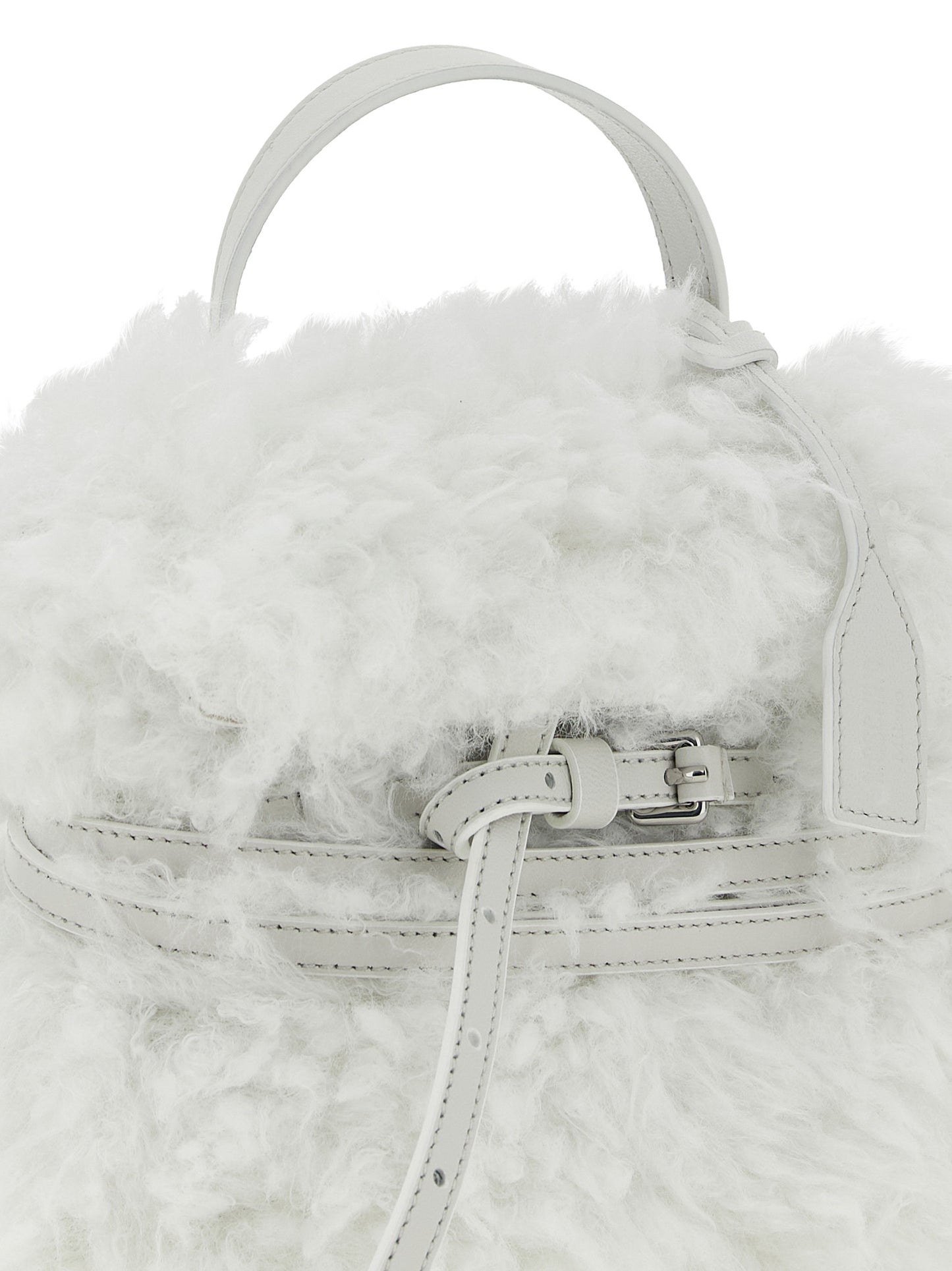 Moschino Weiße Ledertasche