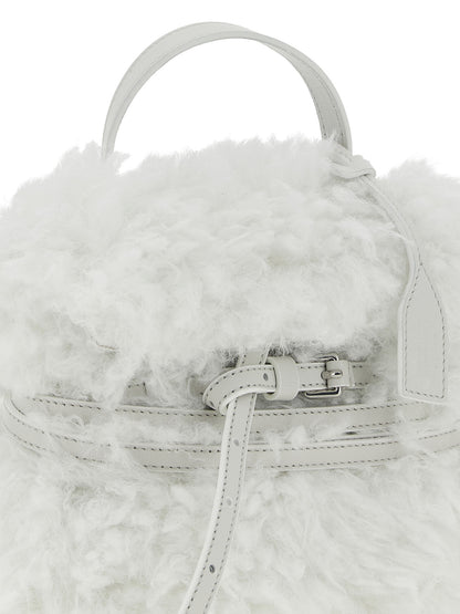 Moschino Weiße Ledertasche