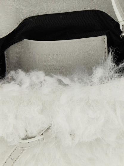 Moschino Weiße Ledertasche