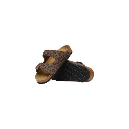 Birkenstock Braune Synthetik-Sandalen