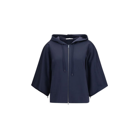 Max Mara Blaues Polyamid-Sweatshirt