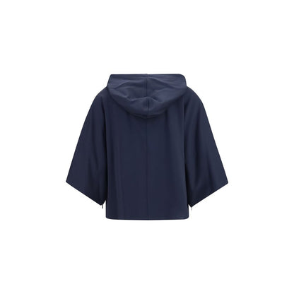 Max Mara Blaues Polyamid-Sweatshirt