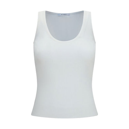 Max Mara Weiße Viskose-Trägershirts