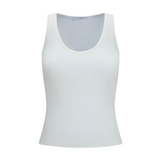 Max Mara Weiße Viskose-Trägershirts