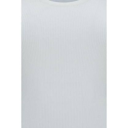 Max Mara Weiße Viskose-Trägershirts