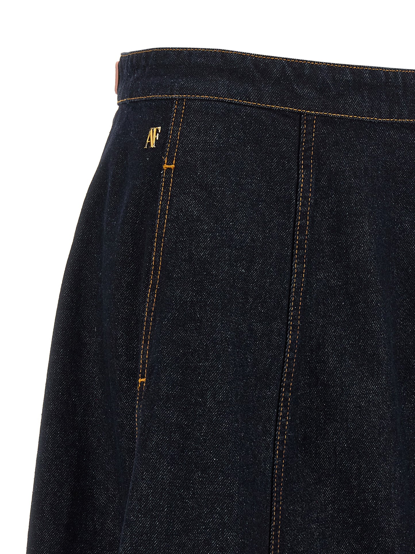 Alberta Ferretti Blaue Baumwoll-Minirock