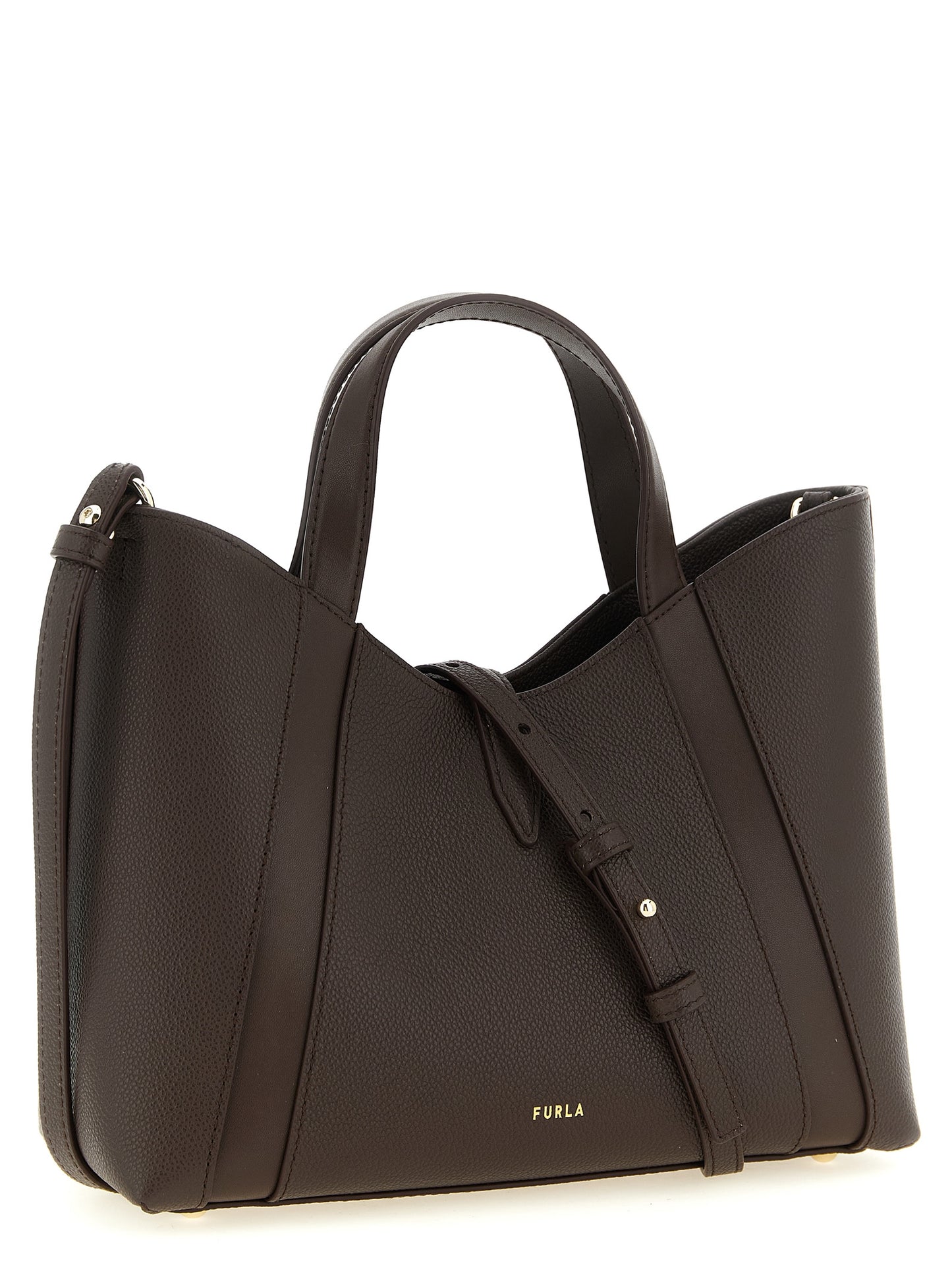Furla Braune Kalbsleder-Tote Bag