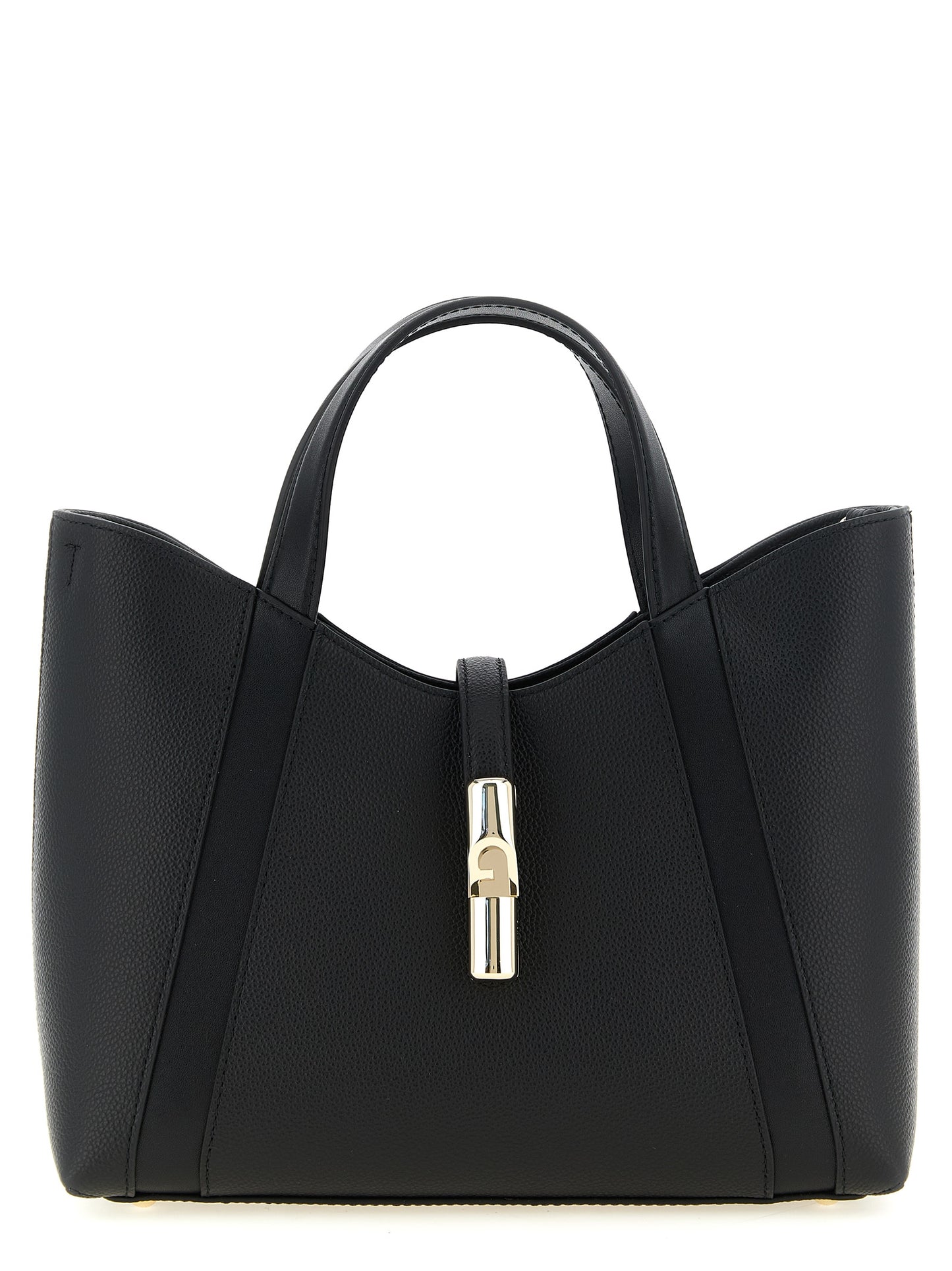 Furla Schwarze Kalbsleder-Tasche