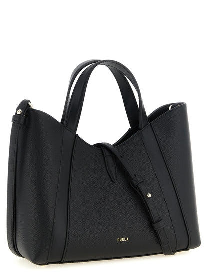 Furla Schwarze Kalbsleder-Tasche