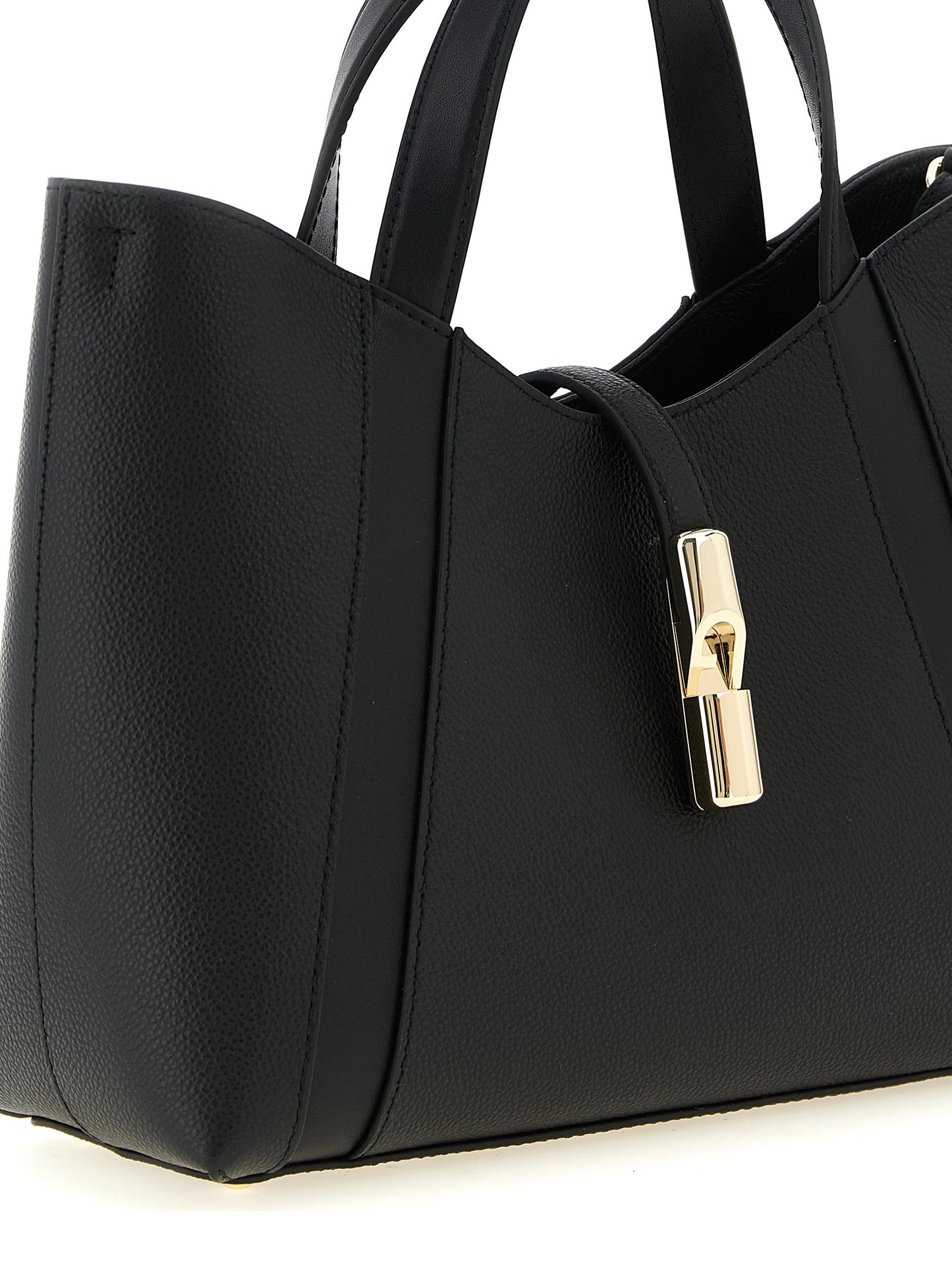 Furla Schwarze Kalbsleder-Tasche