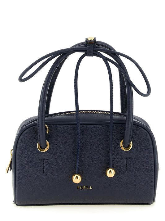 Furla Handtasche aus blauem Kalbsleder