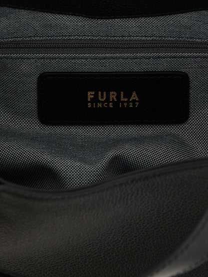 Furla Schwarze Kalbsleder-Tasche