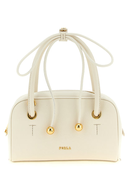 Furla Weiße Kalbsleder-Handtasche