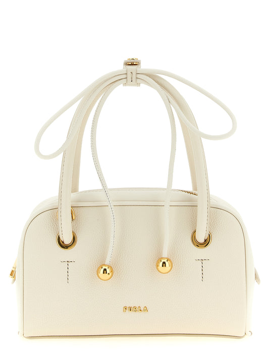 Furla Weiße Kalbsleder-Handtasche