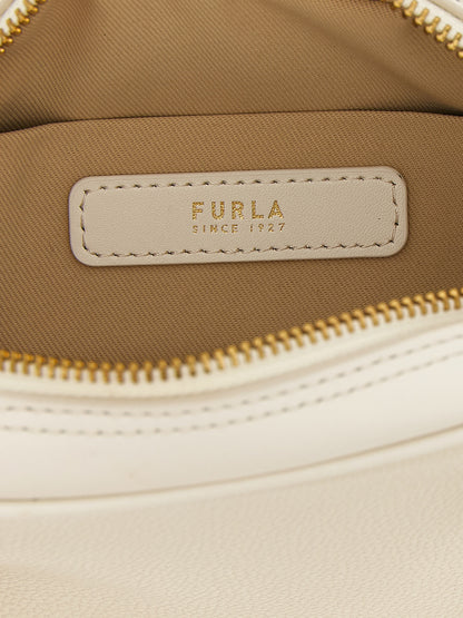 Furla Weiße Kalbsleder-Handtasche