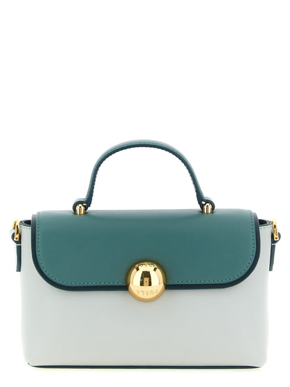 Furla Zweifarbige Kalbsleder-Handtasche