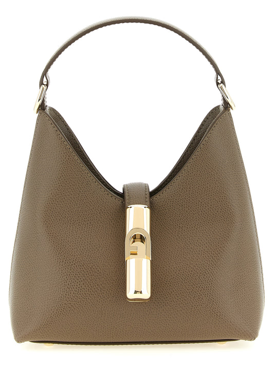 Furla Zweifarbige Kalbsleder-Handtasche