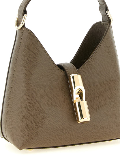 Furla Zweifarbige Kalbsleder-Handtasche