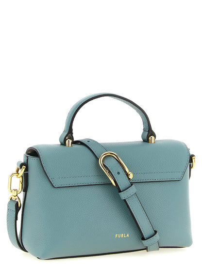 Furla Handtasche aus blauem Kalbsleder