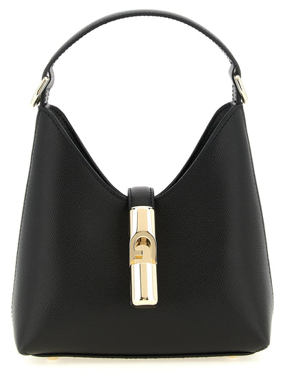 Furla Schwarze Kalbsleder-Handtasche