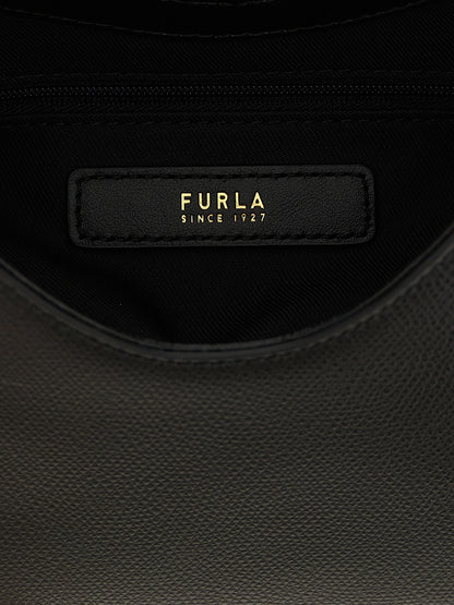Furla Schwarze Kalbsleder-Handtasche