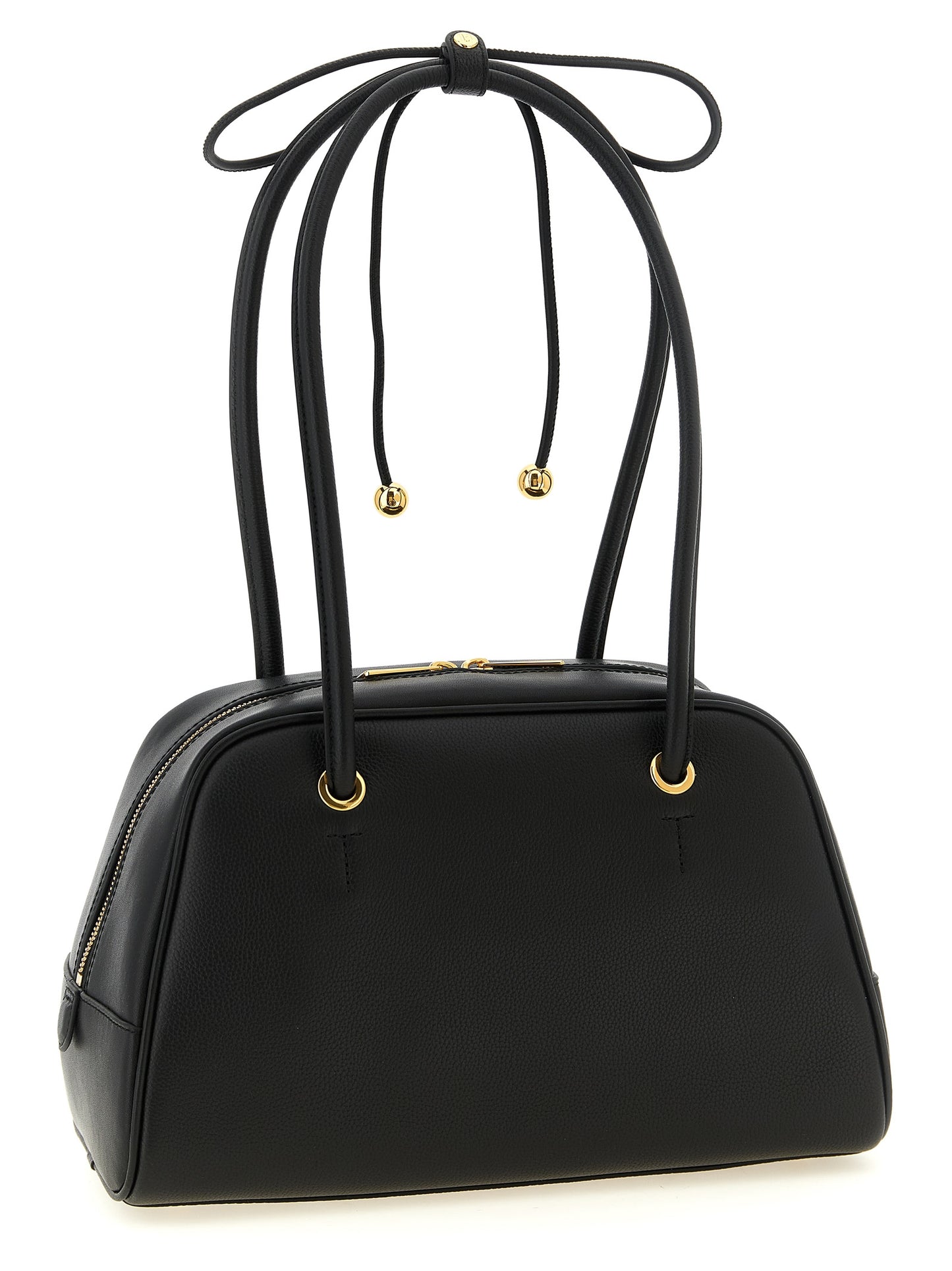 Furla Schwarze Kalbsleder-Handtasche