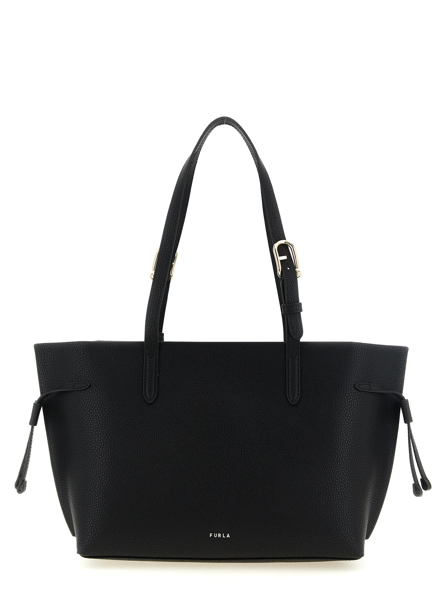 Furla Schwarze Kalbsleder-Tasche