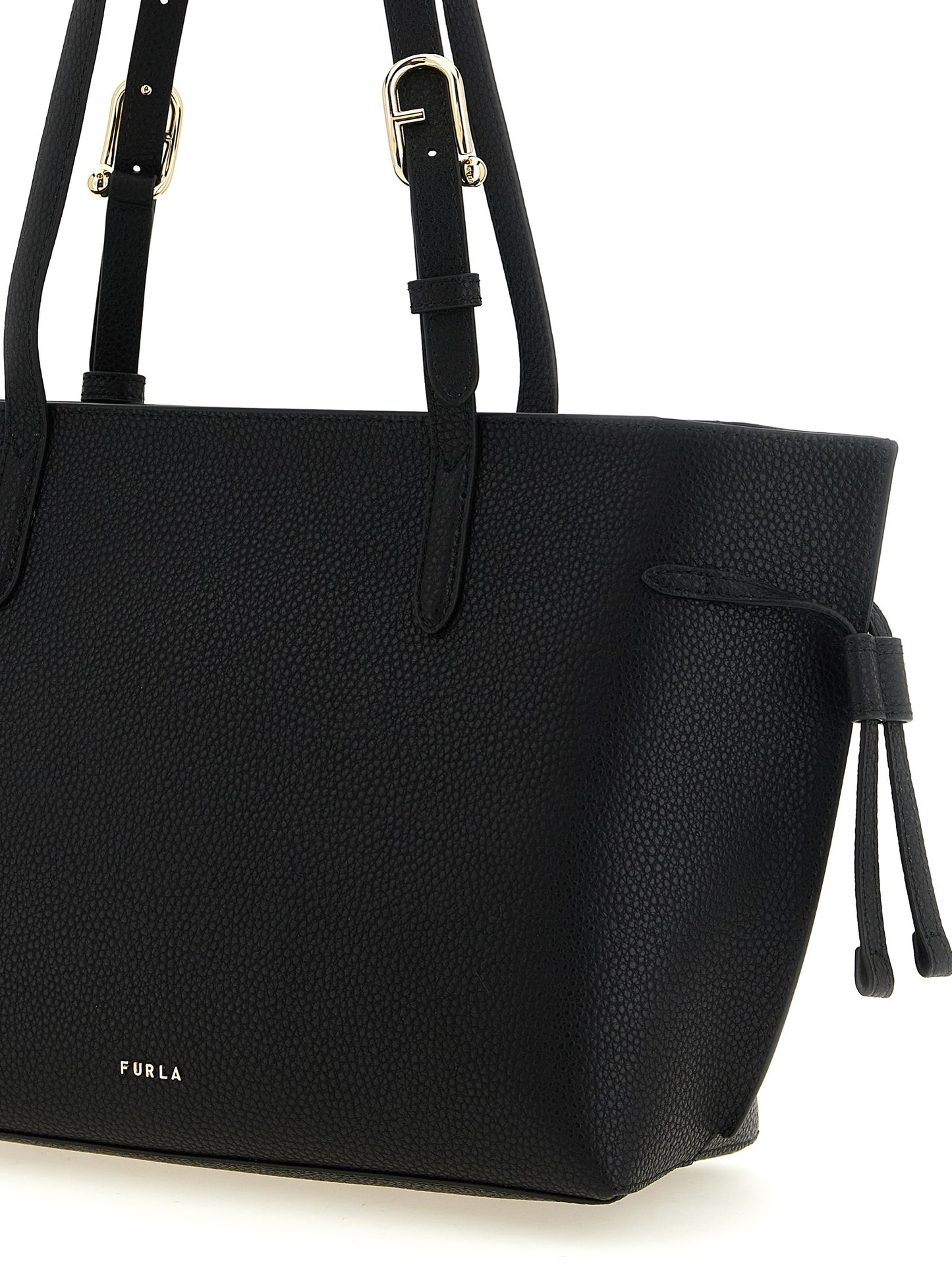 Furla Schwarze Kalbsleder-Tasche