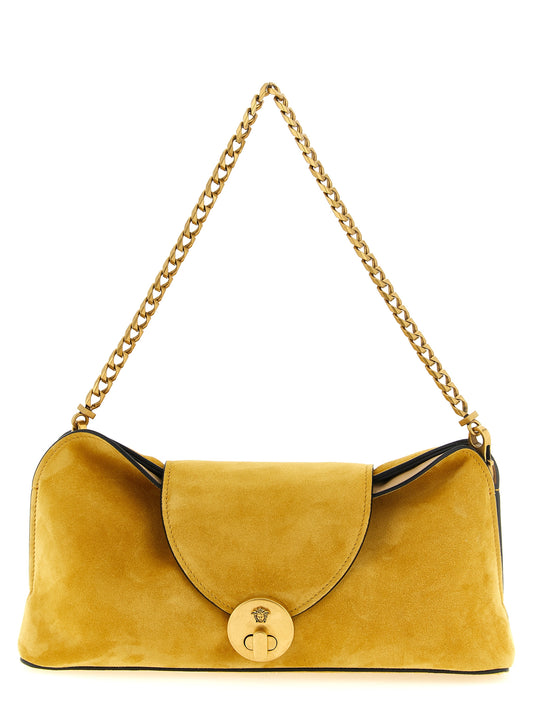 Versace Zweifarbige Clutch aus Kalbsleder