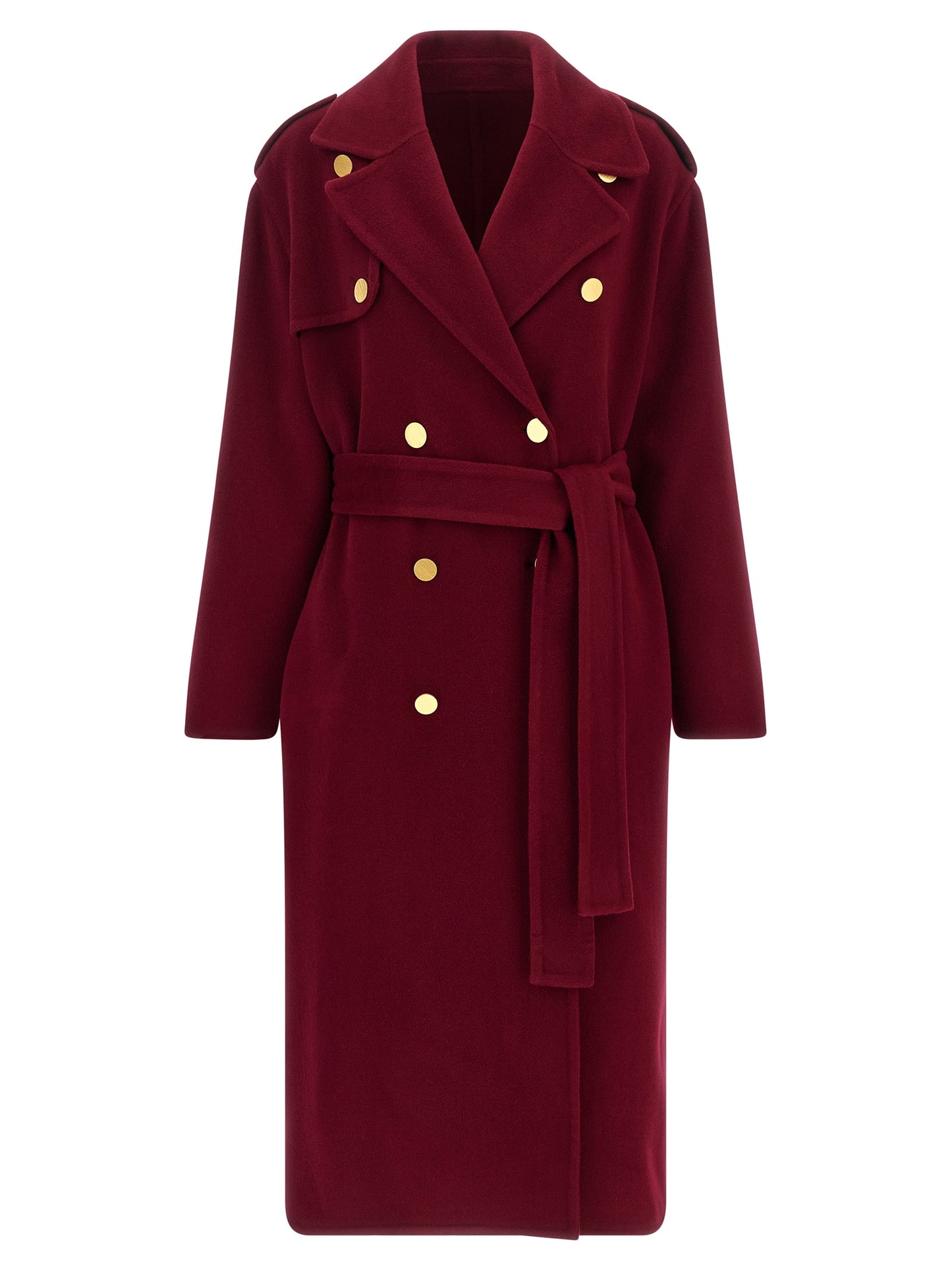 Alberta Ferretti Mehrfarbiger Wollmantel