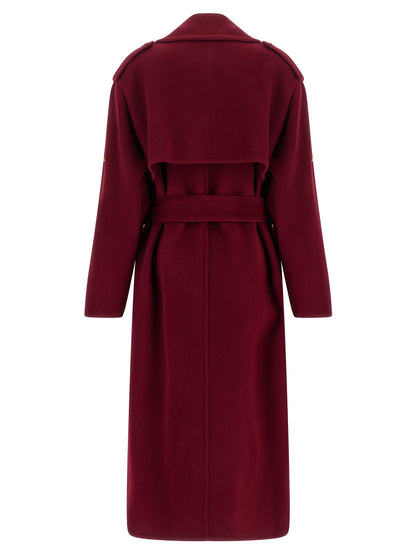 Alberta Ferretti Mehrfarbiger Wollmantel