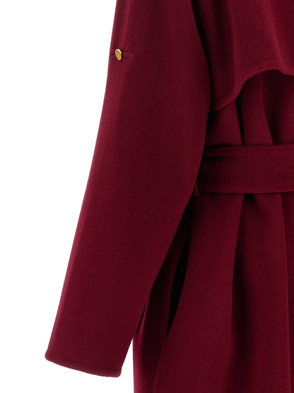 Alberta Ferretti Mehrfarbiger Wollmantel
