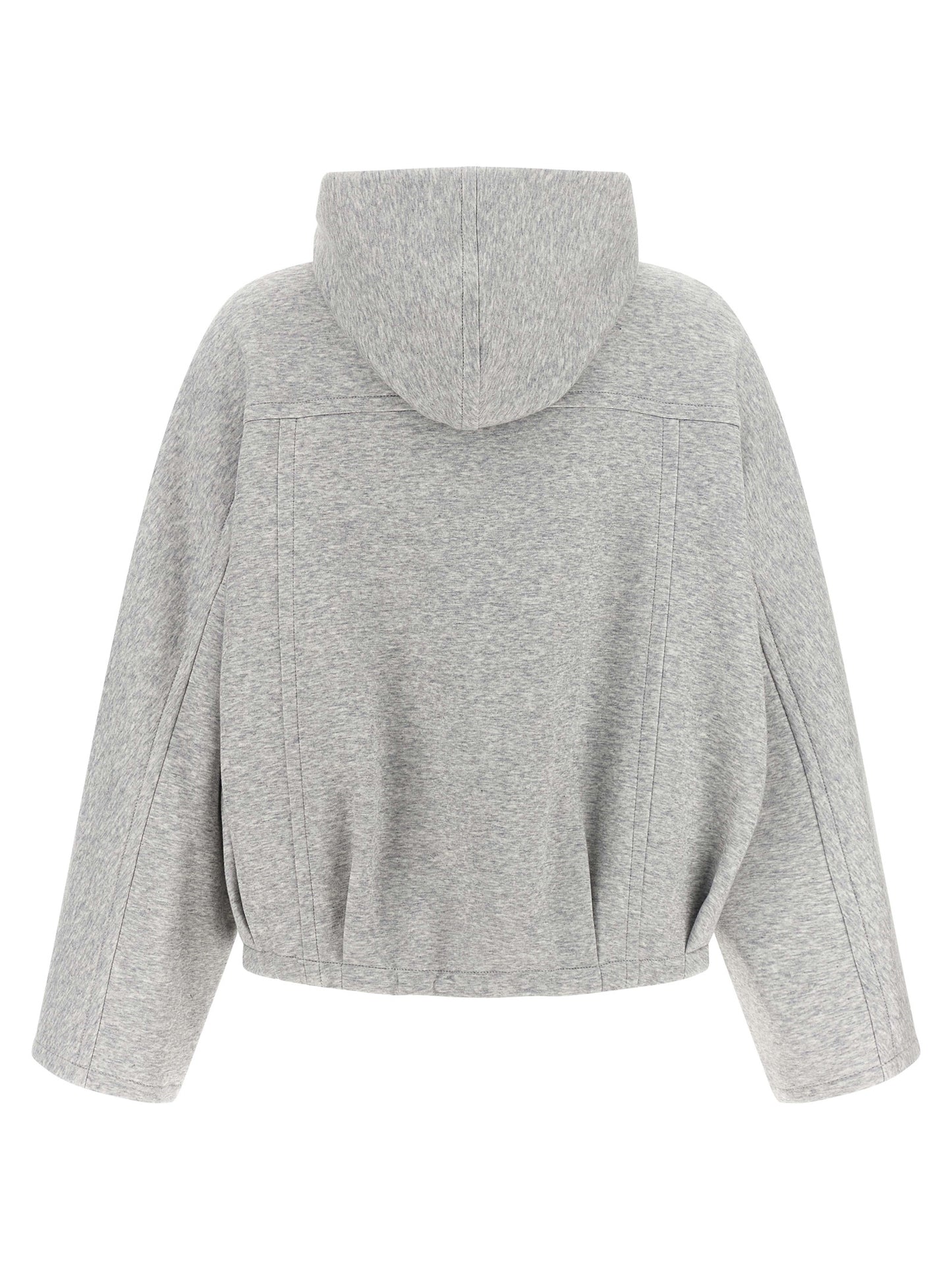 Brunello Cucinelli Grauer Baumwoll-Hoodie
