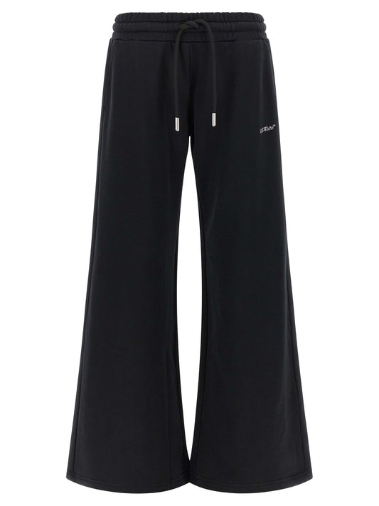Off-White Schwarze Baumwoll-Jogginghose (Trainingshose)