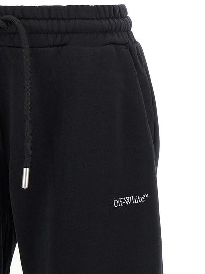 Off-White Schwarze Baumwoll-Jogginghose (Trainingshose)