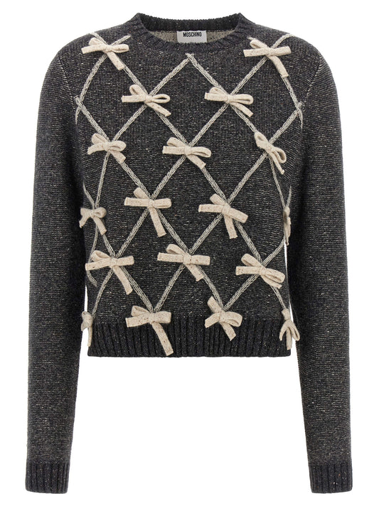 Moschino Grauer Wollcardigan