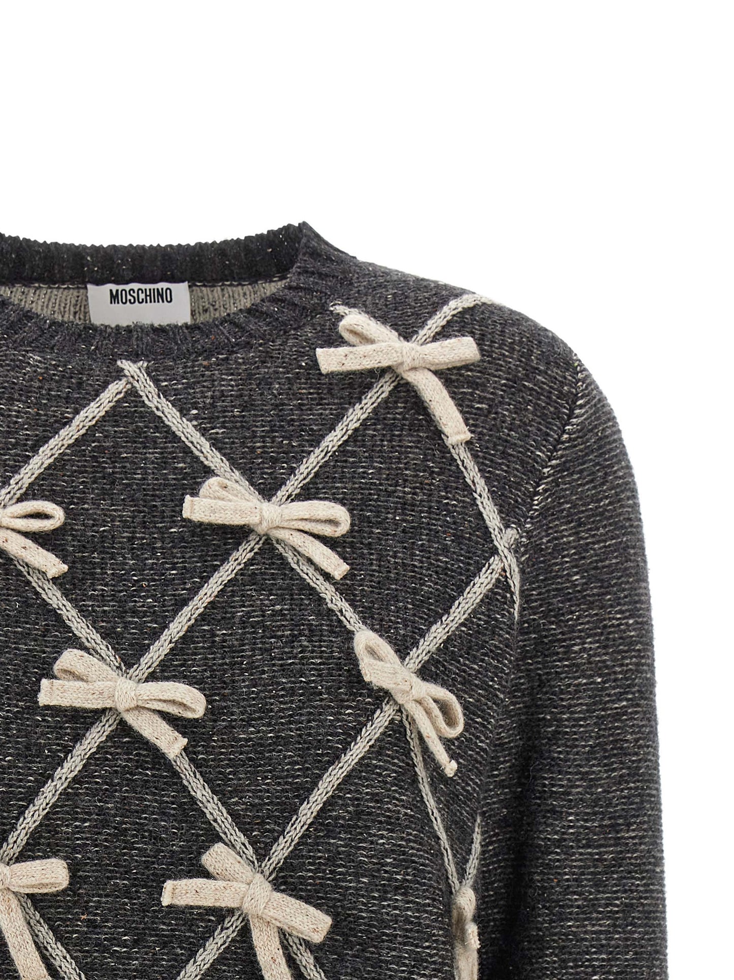 Moschino Grauer Wollcardigan