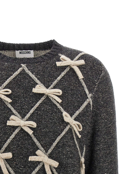 Moschino Grauer Wollcardigan