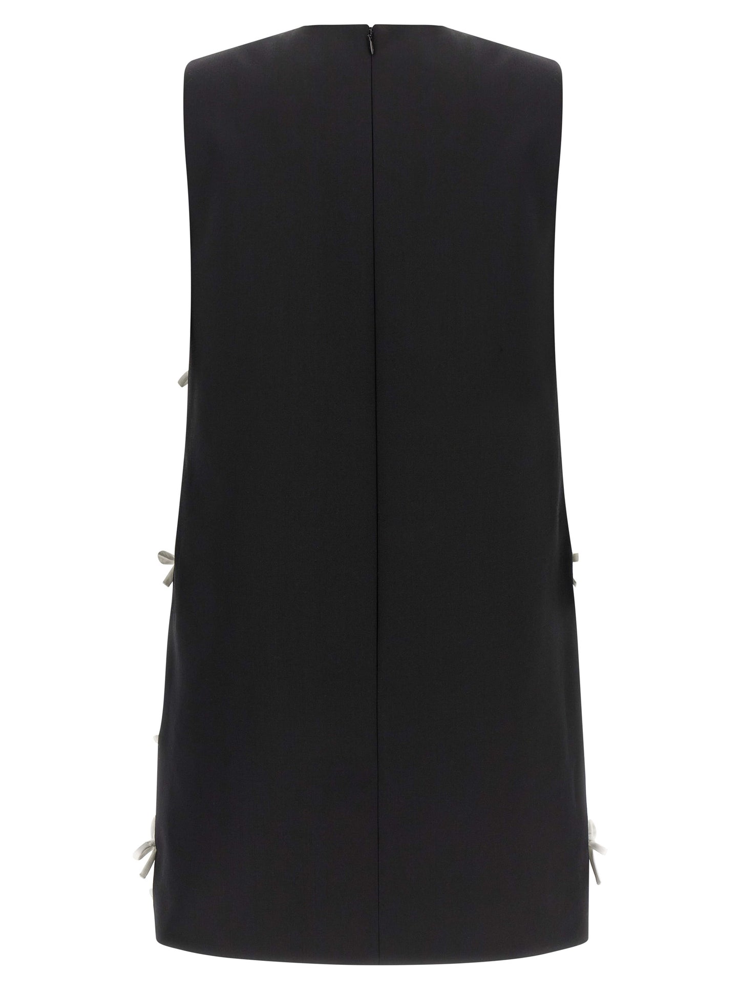 Moschino Kurzes Zweifarbenkleid aus Schurwolle