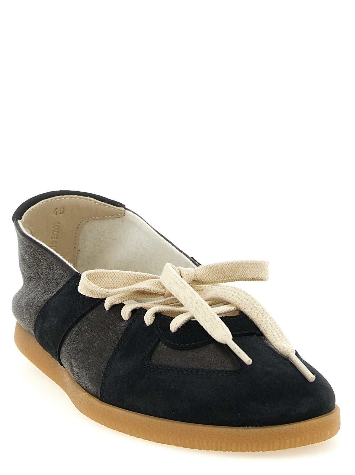 Maison Margiela Replica Bellet Black Nappa Leather Ballet Flats