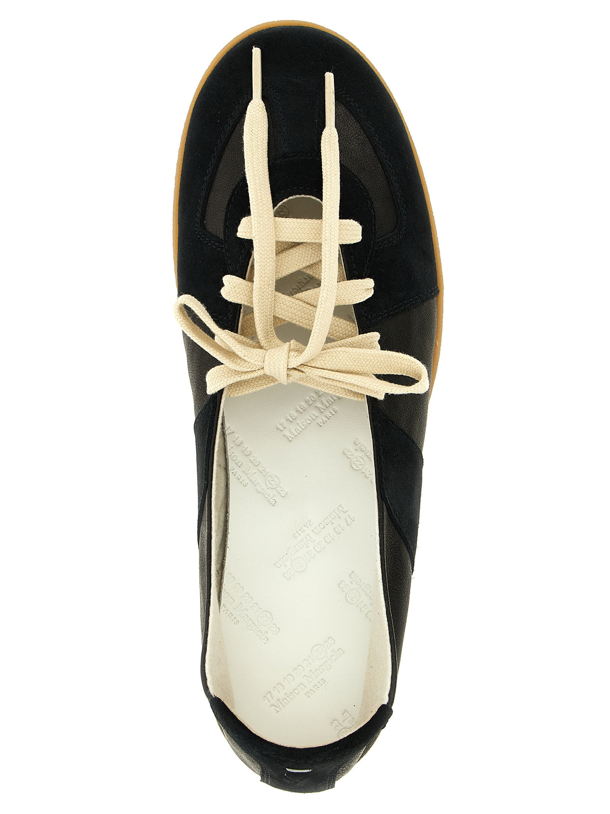 Maison Margiela Replica Bellet Black Nappa Leather Ballet Flats